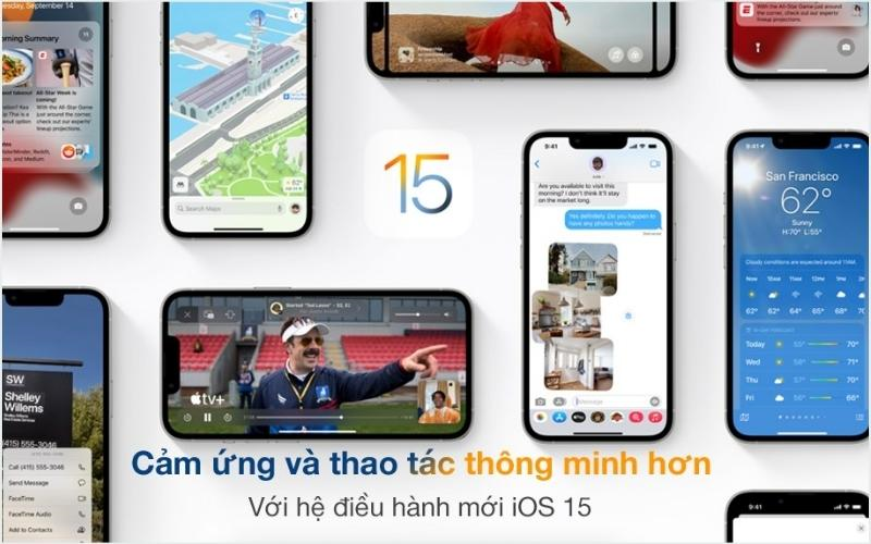iPhone đ&atilde; cập nhật l&ecirc;n hệ điều h&agrave;nh IOS 15 v&agrave; c&oacute; th&ecirc;m nhiều tab vụ kh&aacute;c đi k&egrave;m